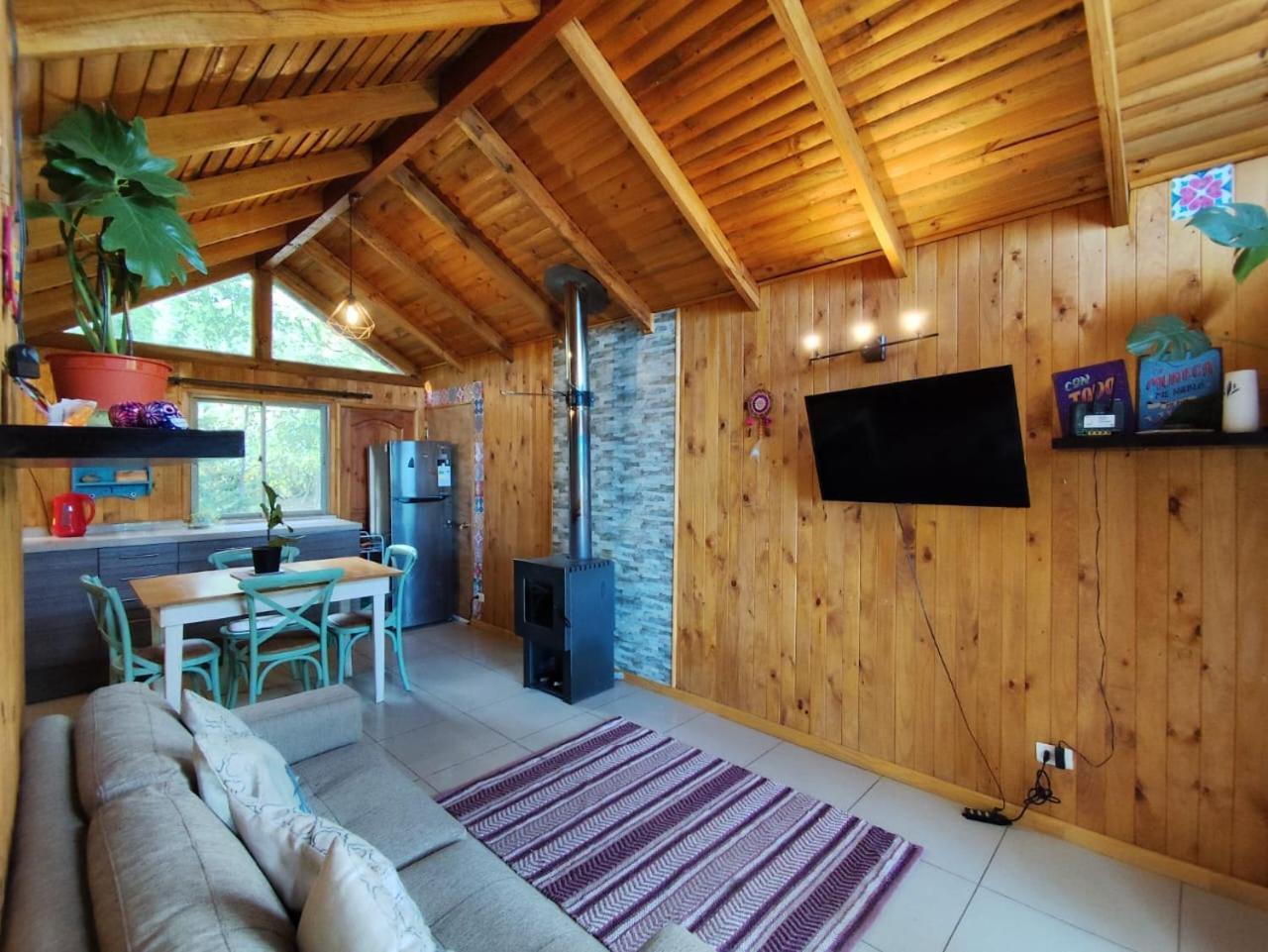 Cabanas Ayalen Con Vista Al Lago Pucon Bagian luar foto